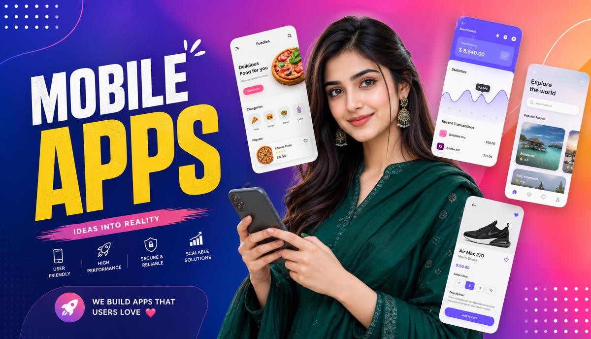 Pakistani female mobile app developer